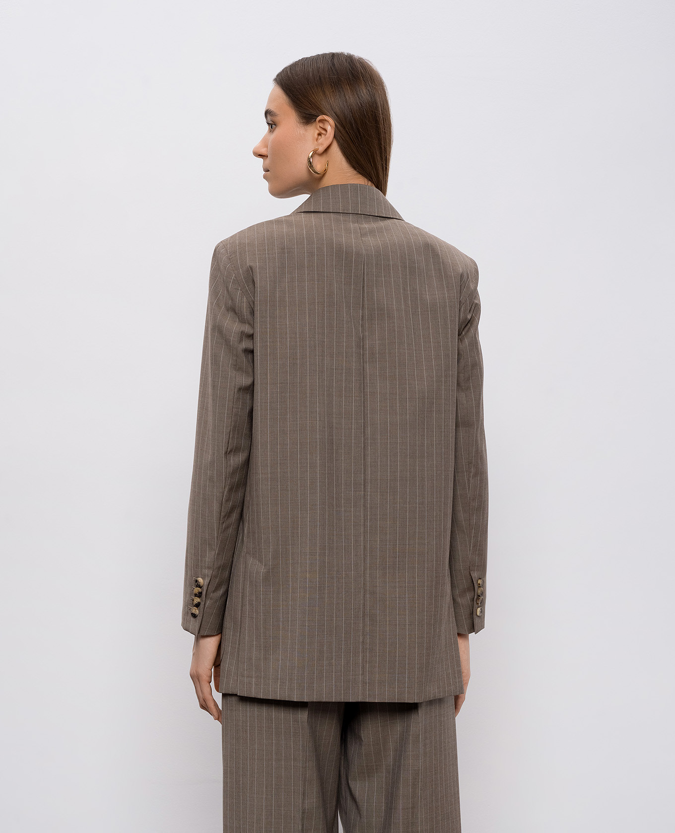 MXMACCIAIO brown double-breasted wool jacket Max Mara 4