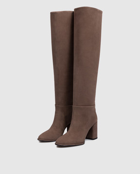 Le Silla Beige suede Elsa over-the-knee boots 7060C080RDPPPOW
