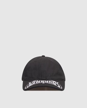 Vetements Black cap with logo embroidery UA66CA140B