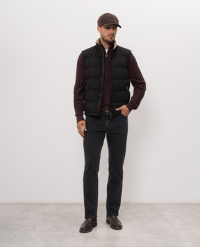 Stefano Ricci Burgundy cashmere cardigan K606430R30F26317