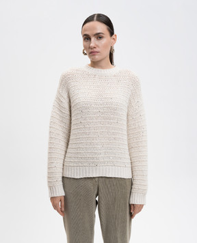 Peserico White alpaca wool sweater S99433F039283G