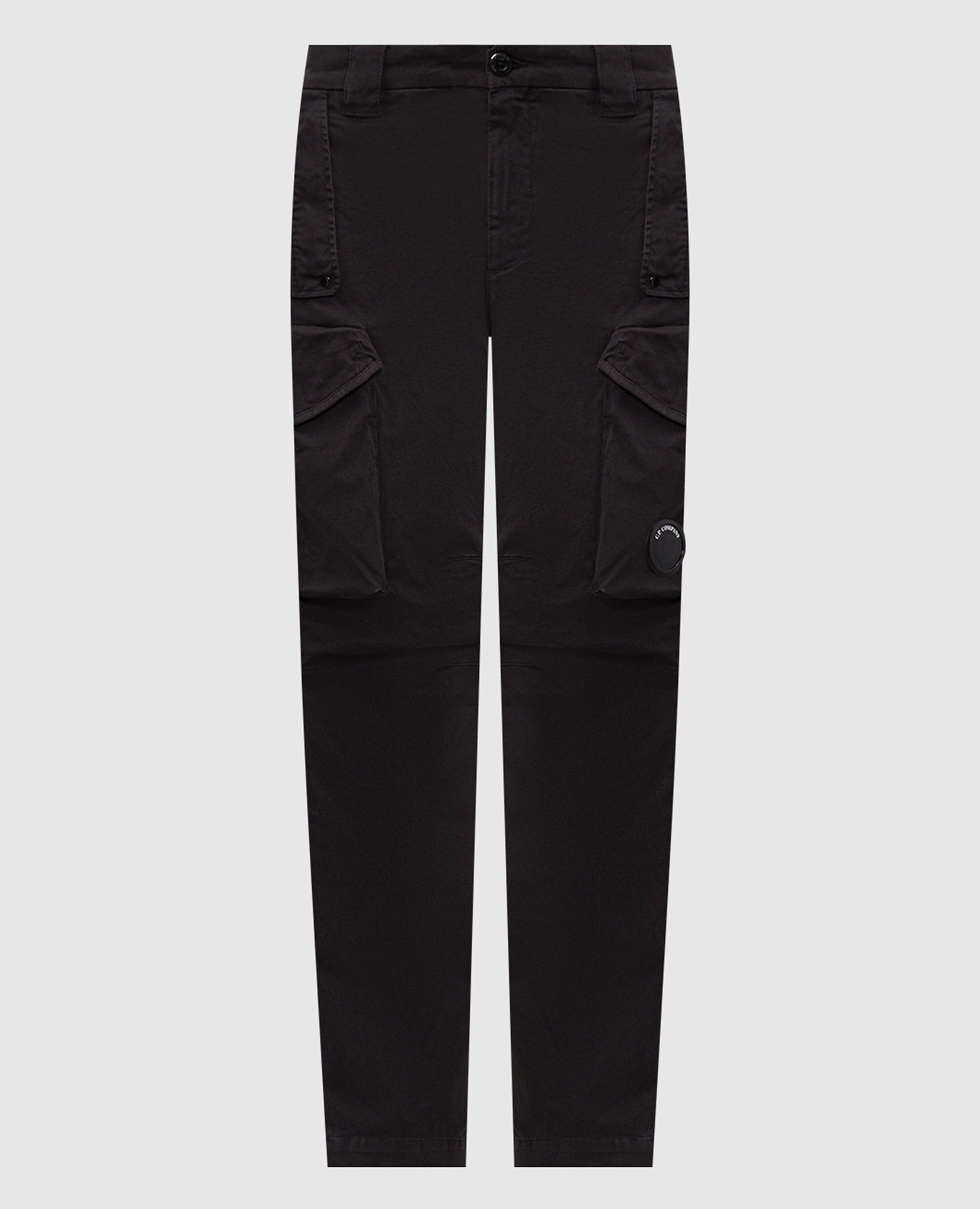 Black cargo pants with patch