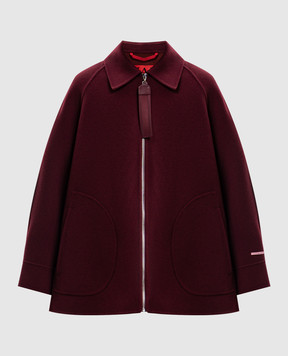 Max & Co SAGGINA burgundy wool jacket MCOSAGGINA