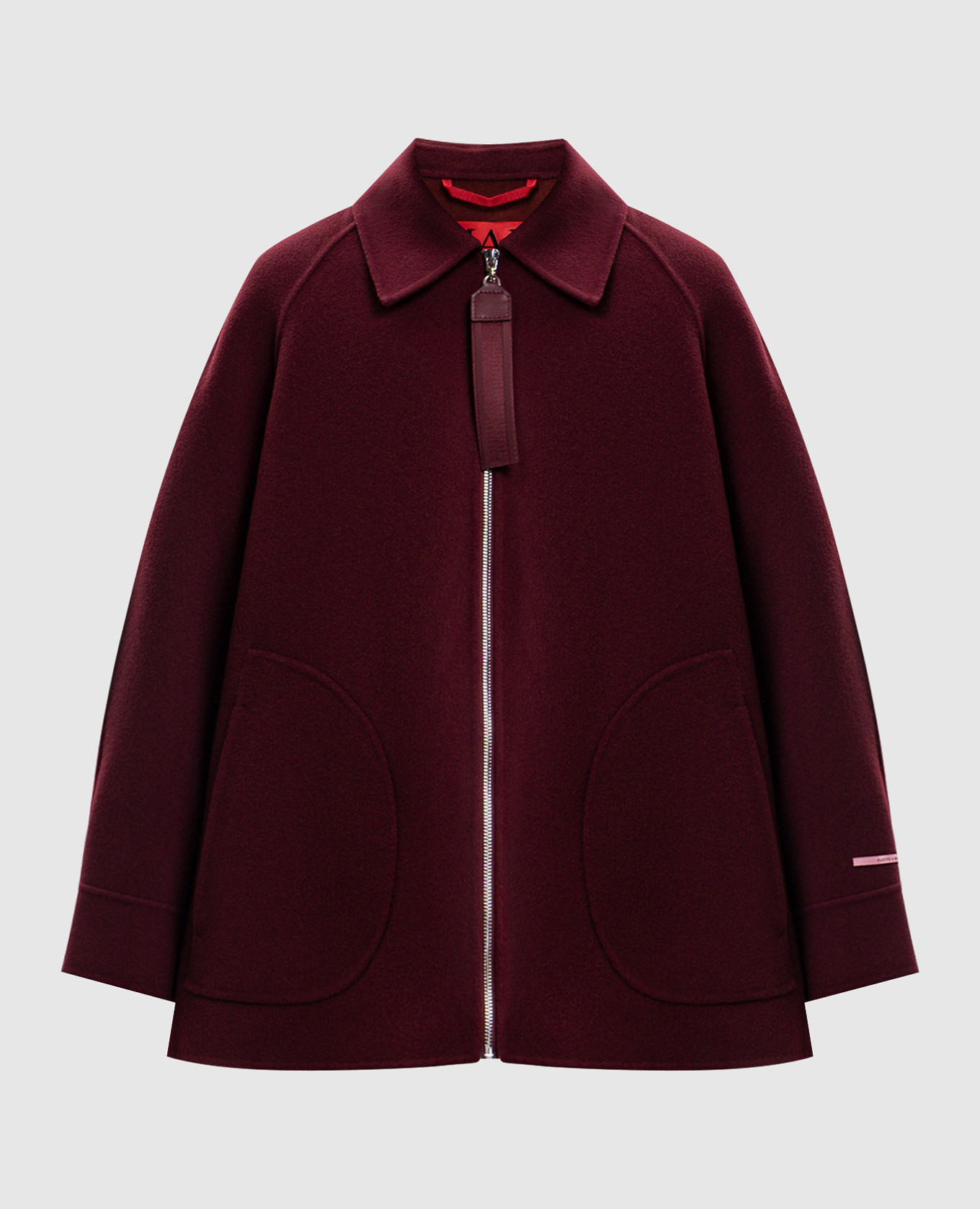 SAGGINA burgundy wool jacket