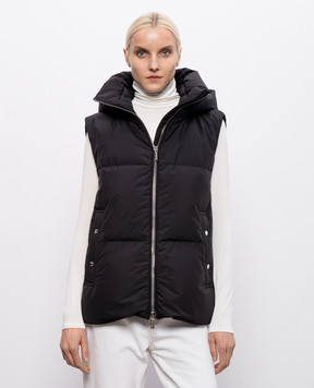 MooRER Black down vest FUENTE FUENTESTP