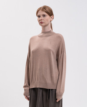 Peserico Beige jumper with lurex A99270F1809771