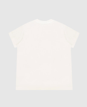 Fendi Children's white T-shirt with embroidered logo JFI4117AJ