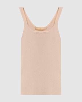 Ermanno Scervino Beige ribbed top D485L762HVT