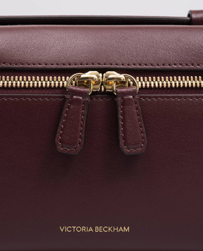 Victoria Beckham Burgundy leather crossbody bag Vanity B126AAC007158A