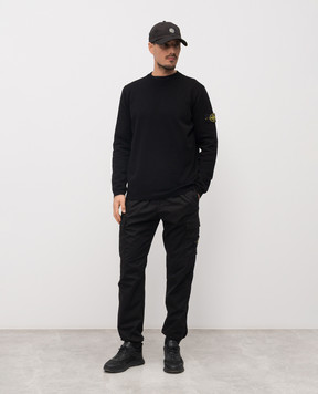 Stone Island Black jumper with logo L1S155100023S01B2