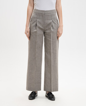Loulou de Saison Hamet gray linen pants HAMET