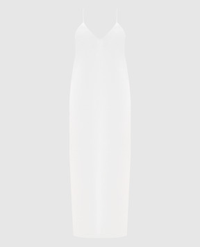 Khaite Taja white linen dress 5595218