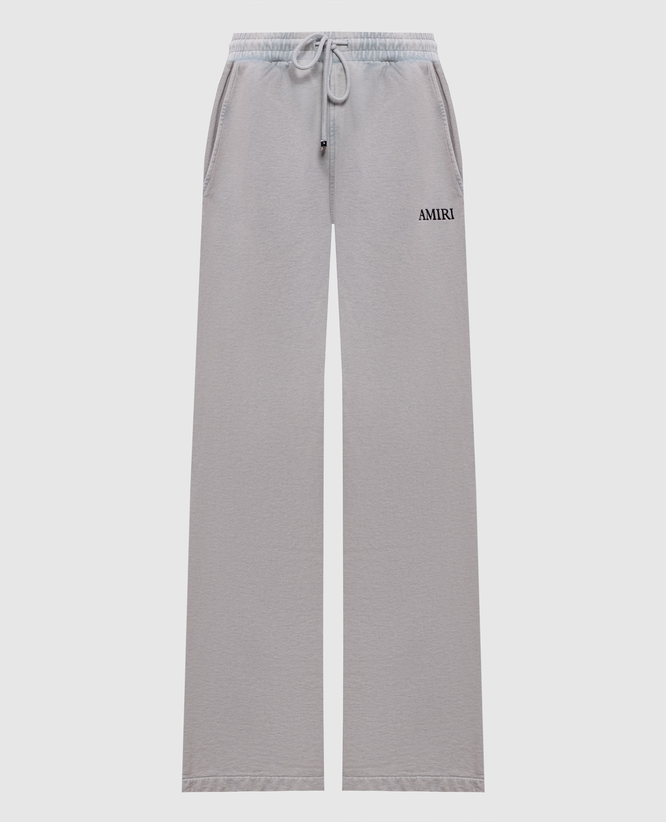 Grey sweatpants with logo embroidery