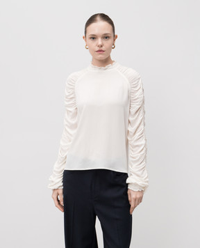 Twinset White blouse with logo 252TT2410