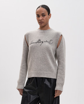 Maison Margiela MM6 Gray sweater with wool S52HL0065M13288