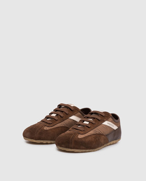 Alexander McQueen Brown combination sneakers 868495WIAKI