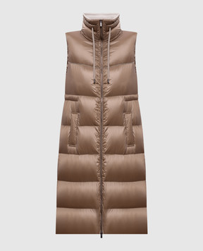 Peserico Brown down vest S033412200B