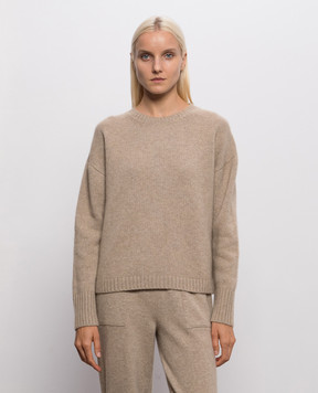 Simonetta Ravizza Beige Denise cashmere sweater F06KN117T67