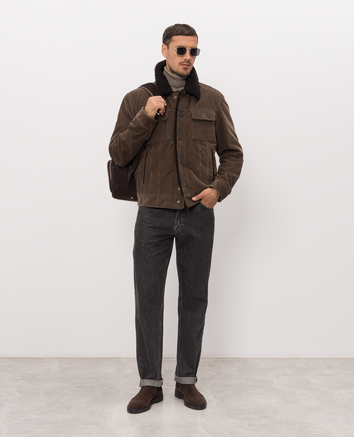 Brown corduroy jacket Tom Ford 2
