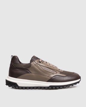 Stefano Ricci Brown combination sneakers UZ30G6711VDTMWY