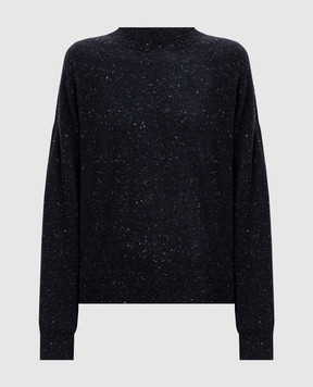 Peserico Blue wool sweater with lurex A99269F1809771
