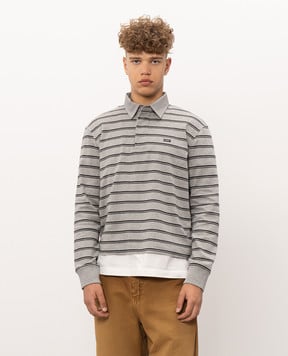 Vetements Gray striped polo shirt MH27PO177G