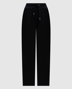 Ami Paris Black sweatpants with emblem UTR855747w
