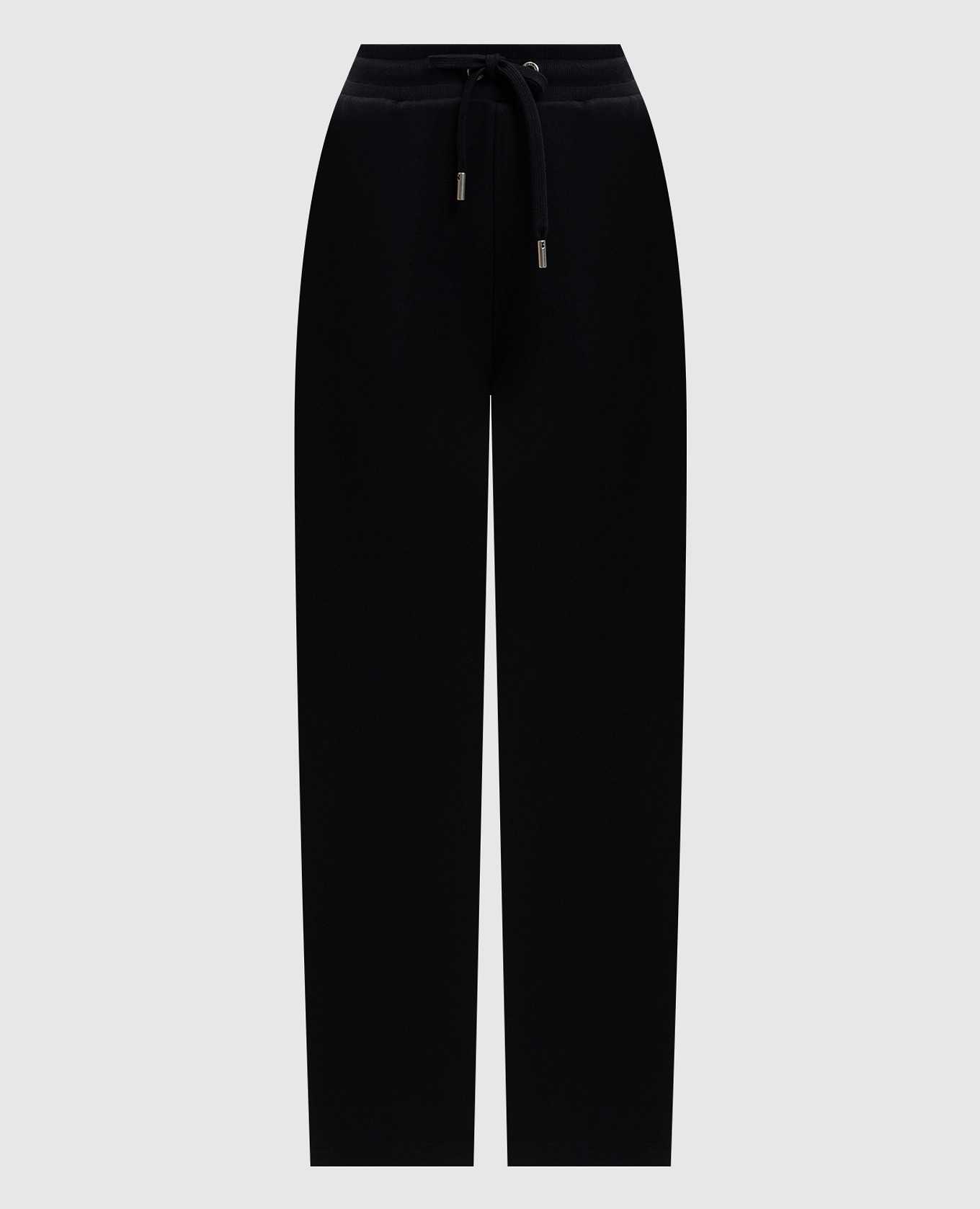 Black sweatpants with emblem