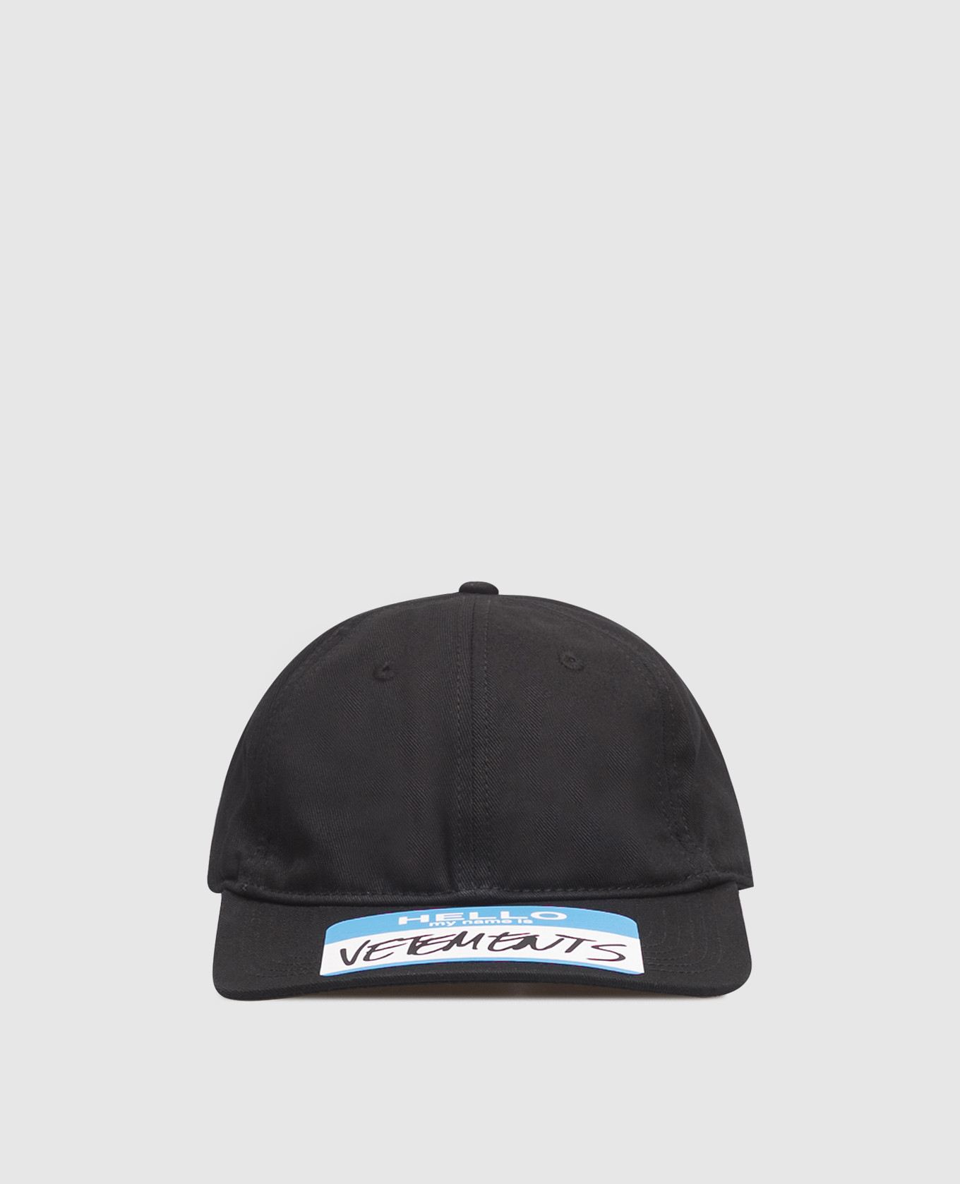 Black cap with print Vetements
