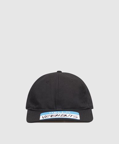 Black cap with print