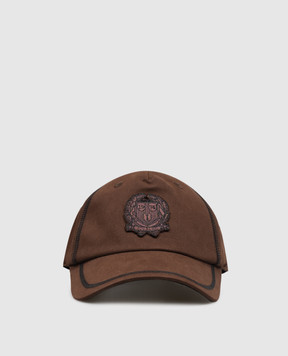 Iceberg Brown cap with logo applique 71006967