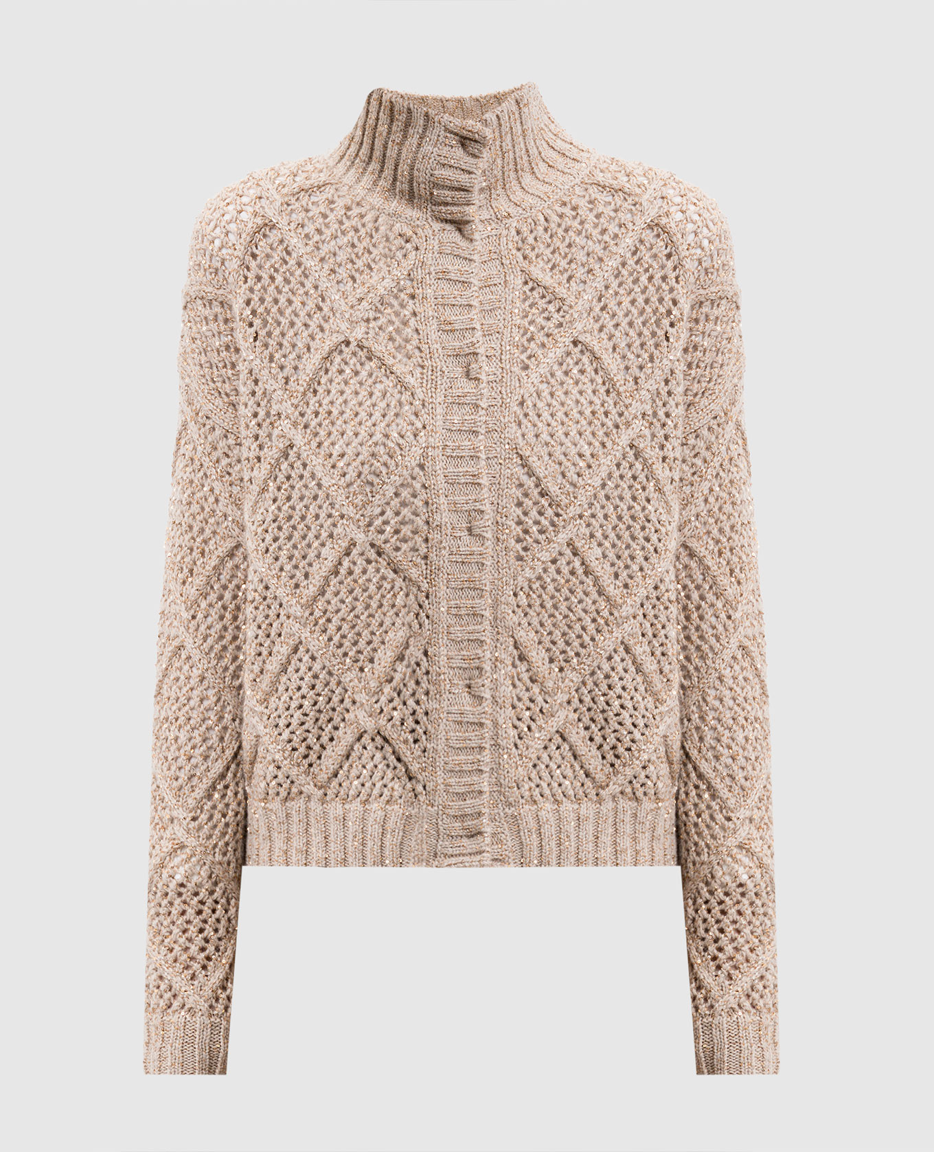 

Beige Ghinea wool and cashmere cardigan Max Mara