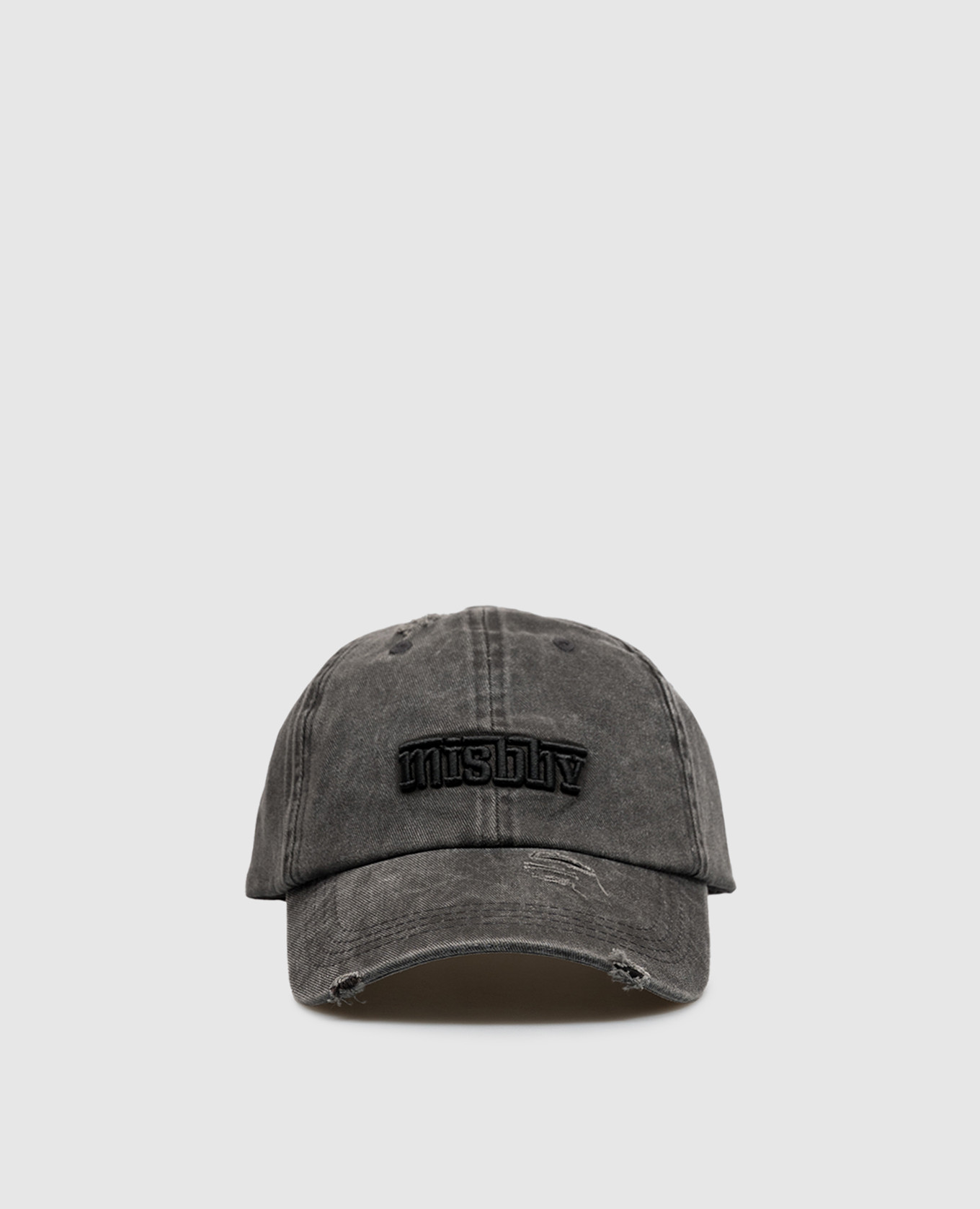 Gray cap with logo embroidery Misbhv
