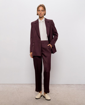 Peserico Purple jacket with belt S01250A05433