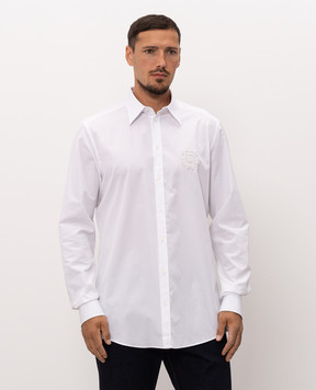 Dolce&Gabbana Martini white shirt with monogram patch G5ML1ZFU5T9