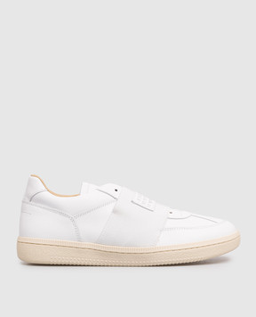 Maison Margiela MM6 Children's white leather sneakers with logo patch 824263640
