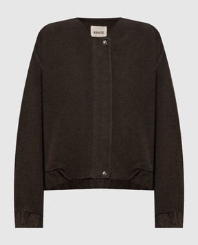 Khaite Cordan khaki wool bomber jacket 6241547