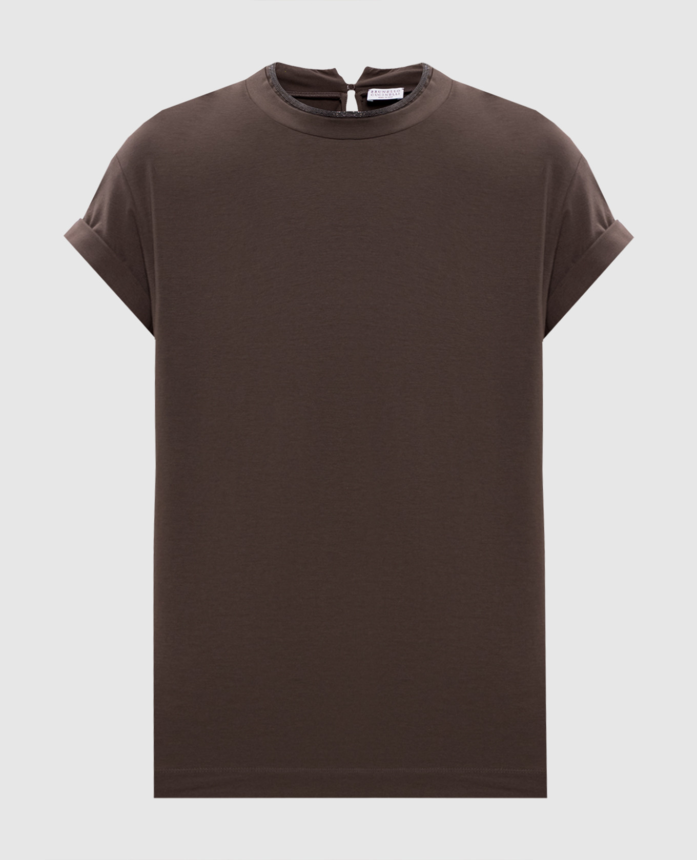 

Brown top with monil chain Brunello Cucinelli