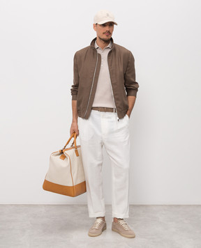 Brunello Cucinelli White linen pants MH255S2440