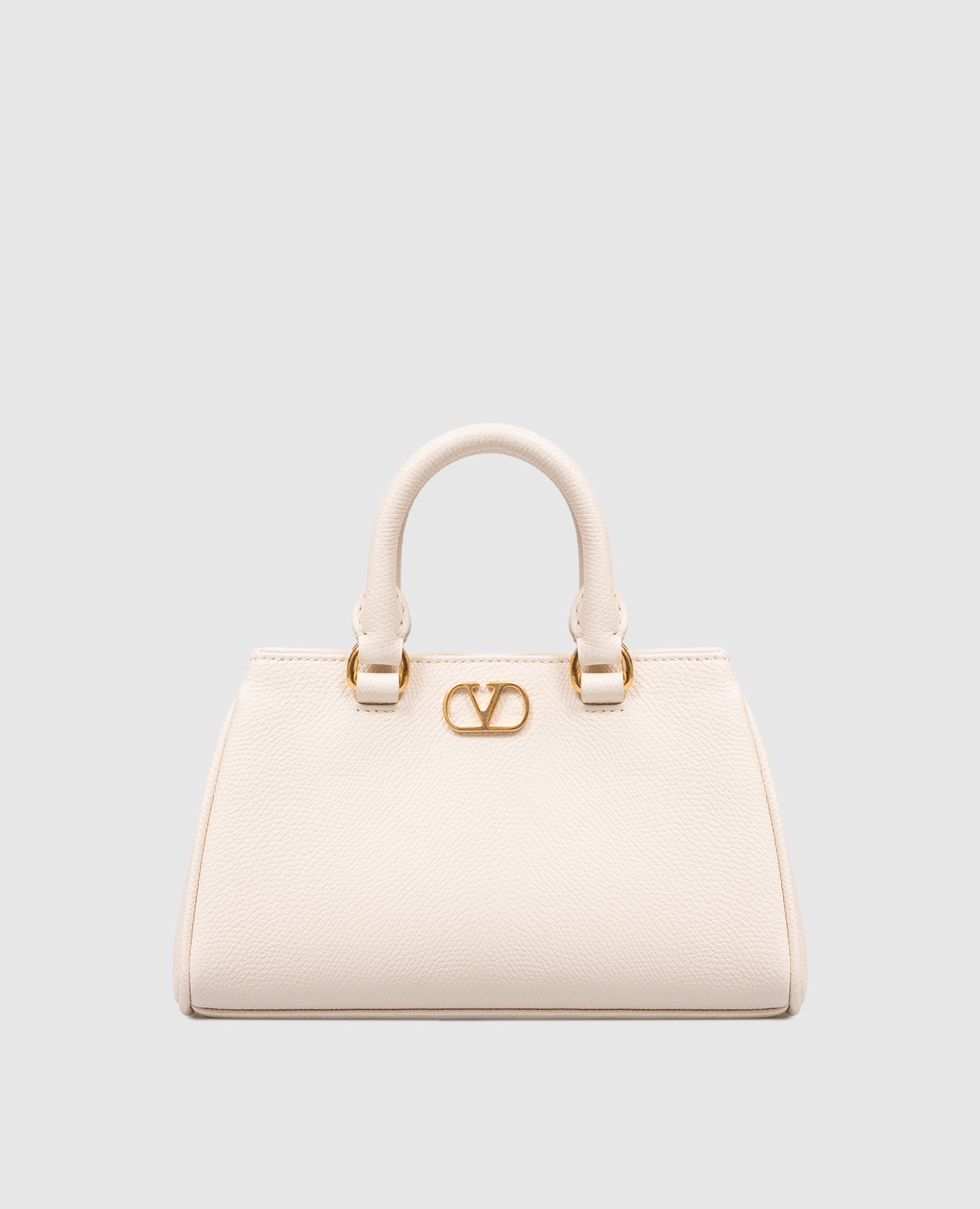VLogo Signature Beige Leather Mini Bag