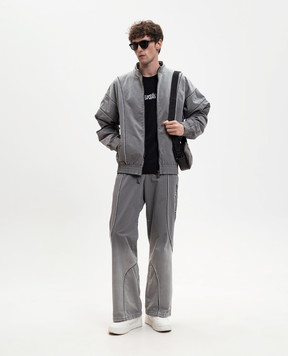 Off-White Gray Gradient Slouchy Sweatpants 44MCJ03LS26F001