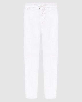 Stefano Ricci White linen pants M1T610005BLCTL1U