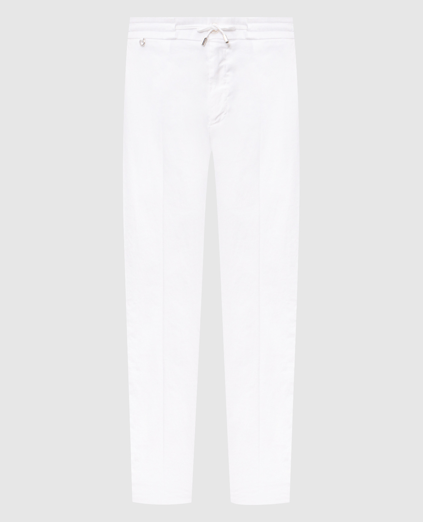White linen pants
