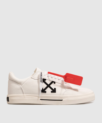 White Vulcanized Sneakers