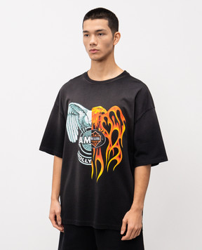 AMIRI Black T-shirt with print AMTOJR1043