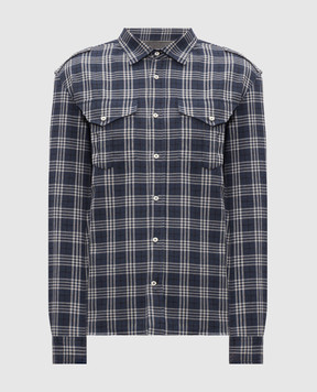 Brunello Cucinelli Blue checkered shirt MY6553059