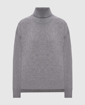 Peserico Gray wool, silk and cashmere sweater A99268F07K09283