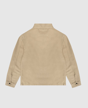 C.P. Company Children's beige shirt-style jacket with linen CUA006LZC0148