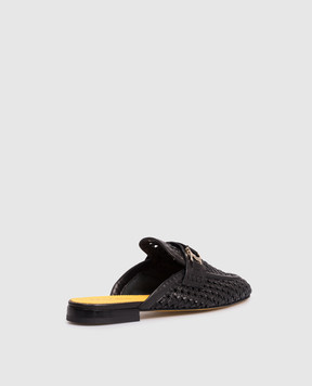 Doucal's Black leather braided mules DD8873MAENUZ246