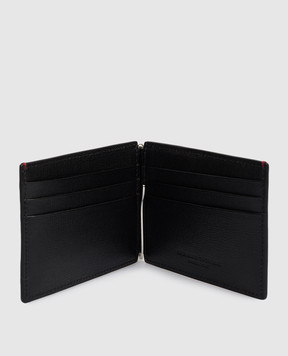 Brunello Cucinelli Black leather wallet with embossed logo MWRLBU440